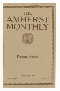 Thumbnail for The Amherst monthly, 1915 February - Image 1