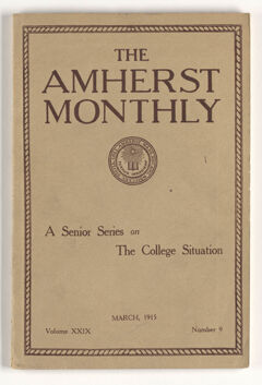 Thumbnail for The Amherst monthly, 1915 March - Image 1