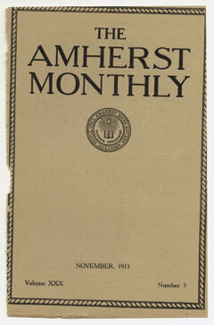Thumbnail for The Amherst monthly, 1915 November - Image 1