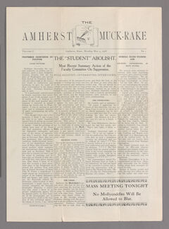 Thumbnail for The Amherst muck-rake, 1908 May 4 - Image 1