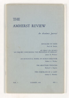 Thumbnail for The Amherst review, 1958 summer - Image 1