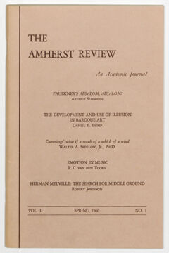 Thumbnail for The Amherst review, 1960 spring - Image 1