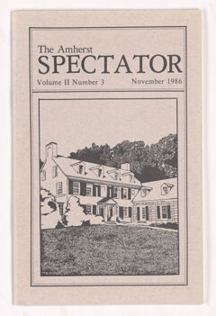 Thumbnail for The Amherst spectator, 1986 November - Image 1