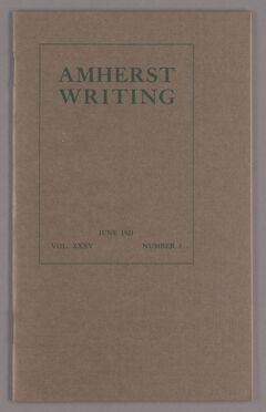 Thumbnail for Amherst writing, 1921 June - Image 1