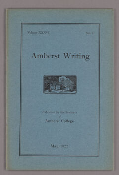 Thumbnail for Amherst writing, 1922 May - Image 1