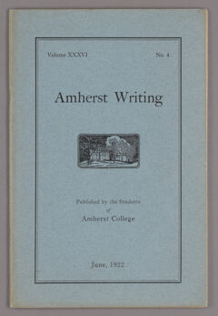 Thumbnail for Amherst writing, 1922 June - Image 1