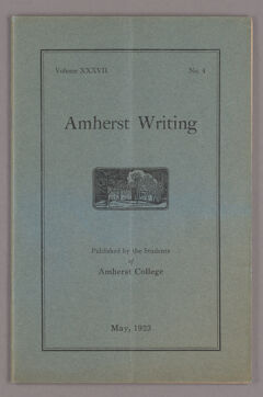 Thumbnail for Amherst writing, 1923 May - Image 1
