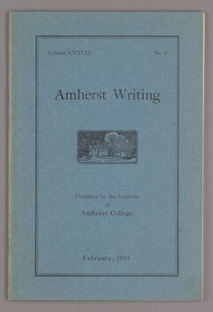 Thumbnail for Amherst writing, 1924 February - Image 1