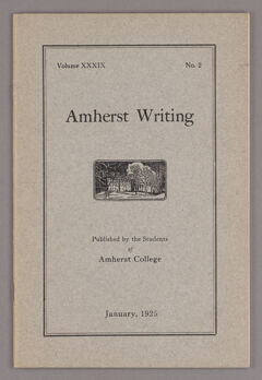 Thumbnail for Amherst writing, 1925 January - Image 1