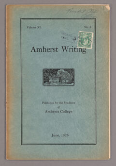 Thumbnail for Amherst writing, 1926 June - Image 1