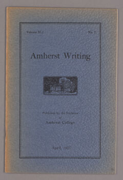 Thumbnail for Amherst writing, 1927 April - Image 1