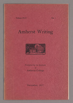 Thumbnail for Amherst writing, 1927 December - Image 1