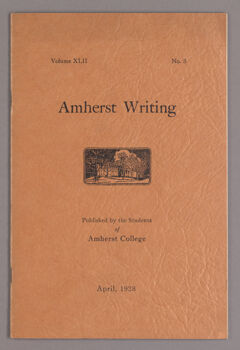 Thumbnail for Amherst writing, 1928 April - Image 1