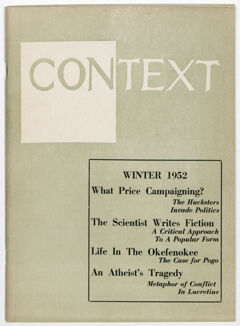 Thumbnail for Context, 1952 winter - Image 1