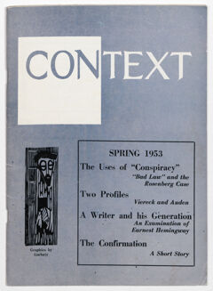Thumbnail for Context, 1953 spring - Image 1