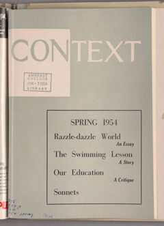 Thumbnail for Context, 1954 spring - Image 1