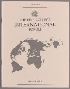 Thumbnail for The Five College international forum, 1988 spring - Image 1