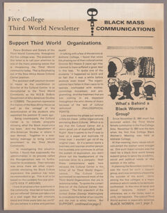 Thumbnail for Five College third world newsletter - Image 1