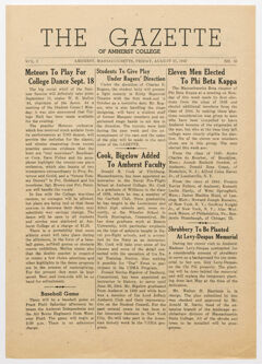 Thumbnail for The gazette of Amherst College, 1943 August 27 - Image 1