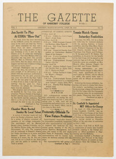 Thumbnail for The gazette of Amherst College, 1944 April 28 - Image 1