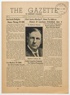 Thumbnail for The gazette of Amherst College, 1944 May 12 - Image 1