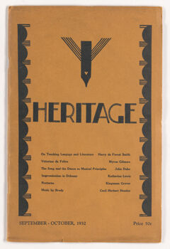 Thumbnail for Heritage, 1932 September-October - Image 1