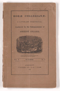 Thumbnail for The horae collegianae, 1837 October - Image 1