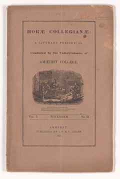 Thumbnail for The horae collegianae, 1837 November - Image 1