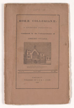 Thumbnail for The horae collegianae, 1838 January - Image 1