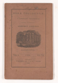 Thumbnail for The horae collegianae, 1838 June - Image 1