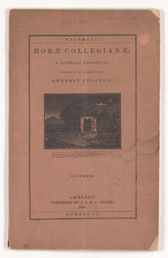 Thumbnail for The horae collegianae, 1838 November - Image 1