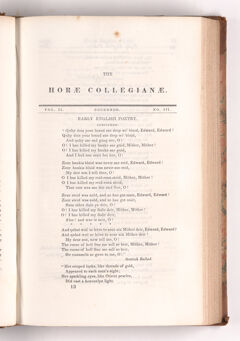 Thumbnail for The horae collegianae, 1838 December - Image 1