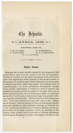Thumbnail for The ichnolite, 1858 April - Image 1