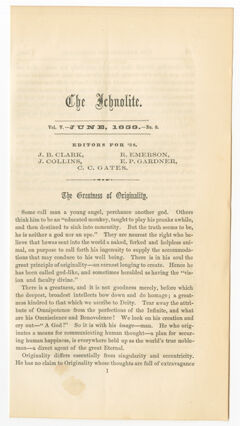 Thumbnail for The ichnolite, 1858 June - Image 1