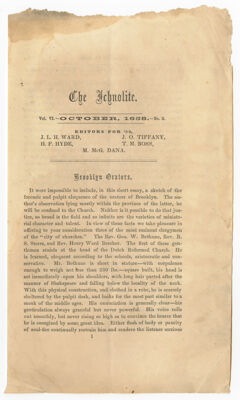 Thumbnail for The ichnolite, 1858 October - Image 1