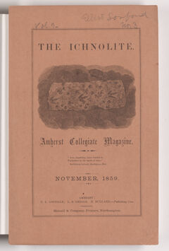 Thumbnail for The ichnolite, 1859 November - Image 1