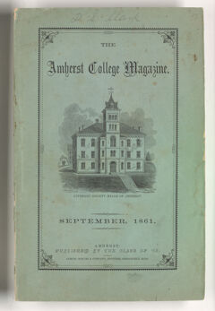 Thumbnail for The Amherst College magazine, 1861 September - Image 1