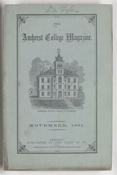 Thumbnail for The Amherst College magazine, 1861 November - Image 1