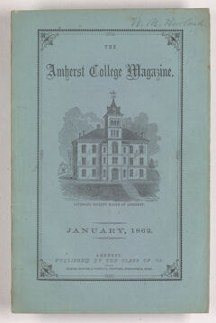 Thumbnail for The Amherst College magazine, 1862 January - Image 1