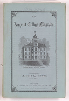 Thumbnail for The Amherst College magazine, 1862 April - Image 1