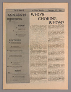 Thumbnail for In other words, 1980 October 27 - Image 1
