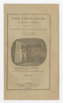 Thumbnail for The indicator, 1849 March - Image 1