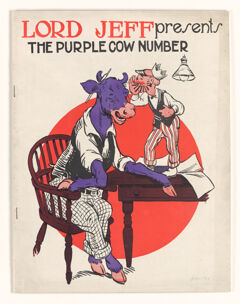 Thumbnail for Lord Jeff presents the purple cow number, 1925 November - Image 1