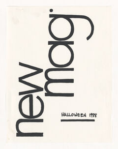 Thumbnail for New Mag, 1988 Halloween - Image 1