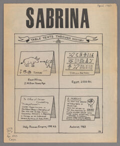 Thumbnail for Sabrina, 1983 April - Image 1