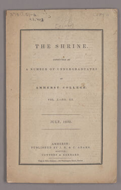 Thumbnail for The shrine, 1832 July - Image 1