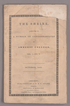 Thumbnail for The shrine, 1832 October - Image 1