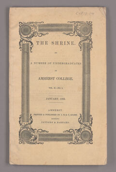 Thumbnail for The shrine, 1833 January - Image 1