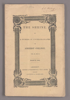 Thumbnail for The shrine, 1833 March - Image 1