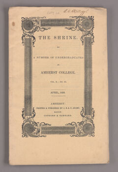 Thumbnail for The shrine, 1833 April - Image 1